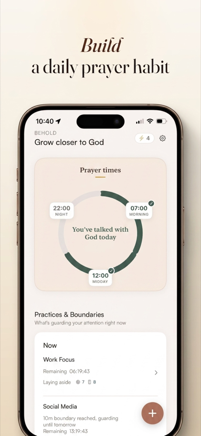Behold on iPhone: how to build a daily prayer habit